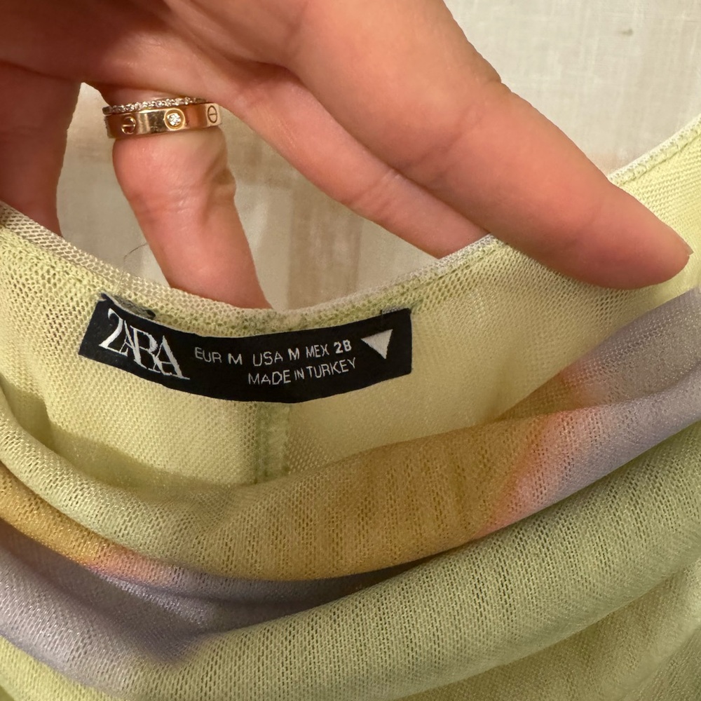 Zara Pastel Tulle Dress NEW - Picture 3 of 3